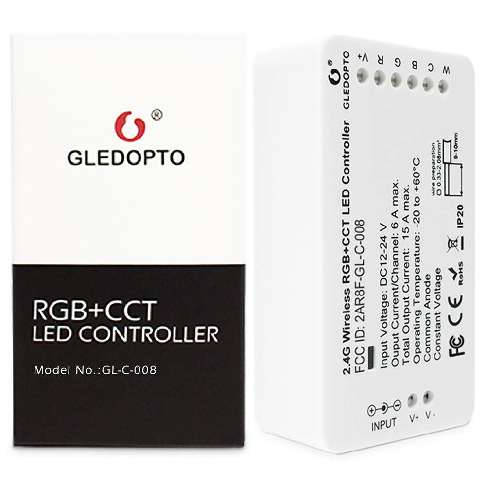 DC12-24V Zigbee RGBCCT Strip Controller Compatible with Amazon Alexa and Voice Smartphone APP Control DC12-24V Zigbee RGBCCT Strip Controller Compatible with Amazon Alexa and Voice Smartphone APP Control